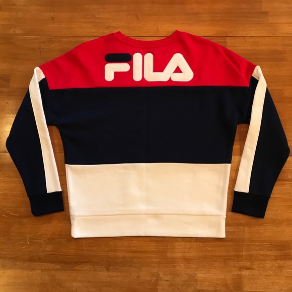 FILA Crewneck Colorblock Sweatshirt - Picture 6 of 9